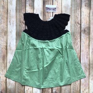 NWT Kate Quinn Fair Green Sleeveless Round Yoke Dress